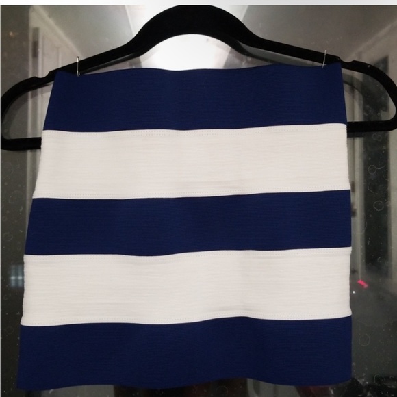 Striped Bondage Mini Skirt - Picture 2 of 2